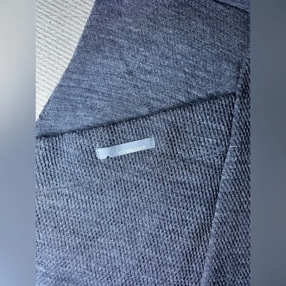 EUC Icebreaker Gray Merino Wool Mini Skirt With Pockets Pull On Elastic Waist - Picture 2 of 6